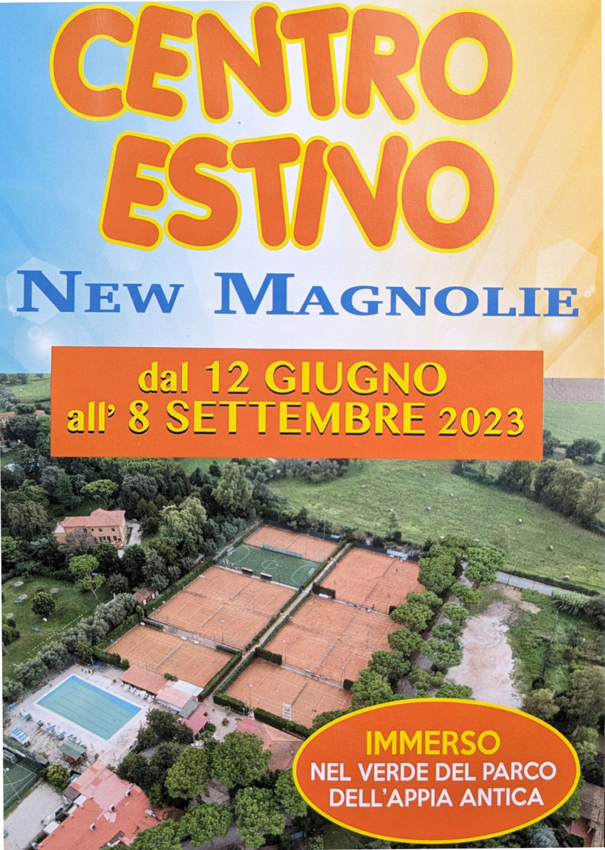 volantino centro estivo le magnolie